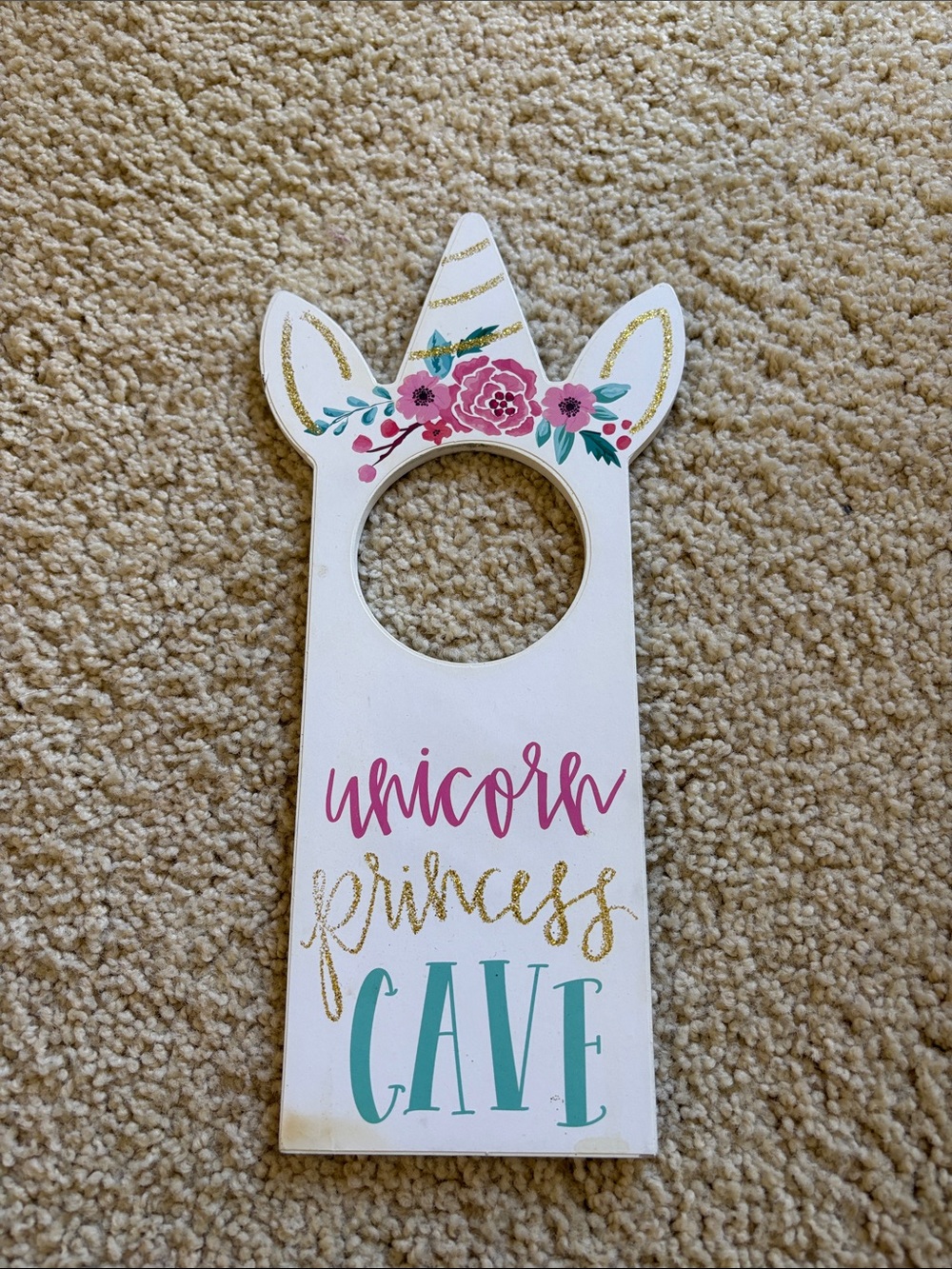Unicorn Princess door hanger